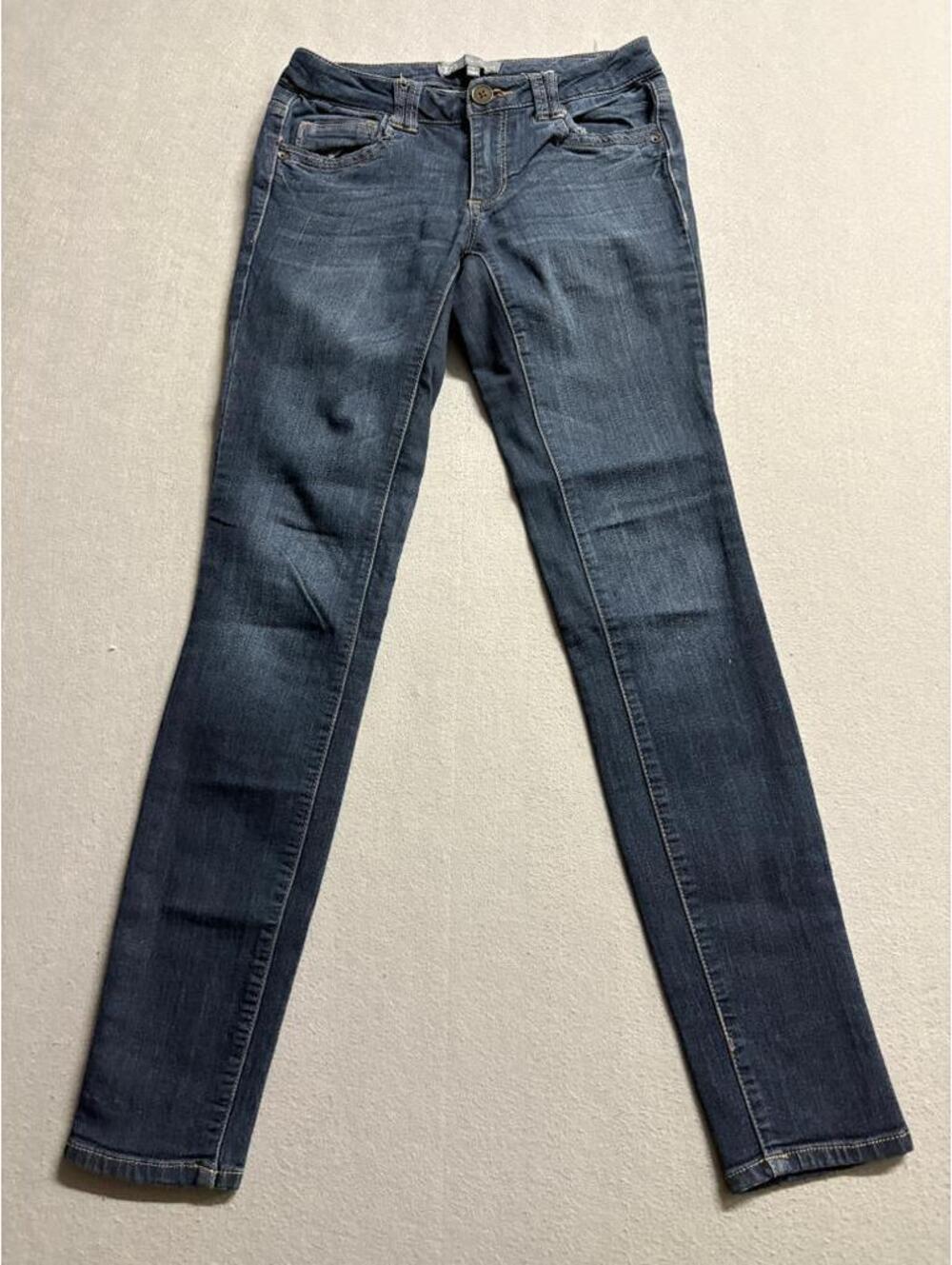 Wit & Wisdom Skinny Jeans Womens Size 0 Dark Wash Stretch Blue Denim